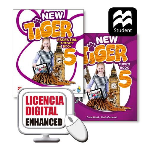 e: New Tiger Enhanced 5 Digital Pupils&Essential Activity Pack