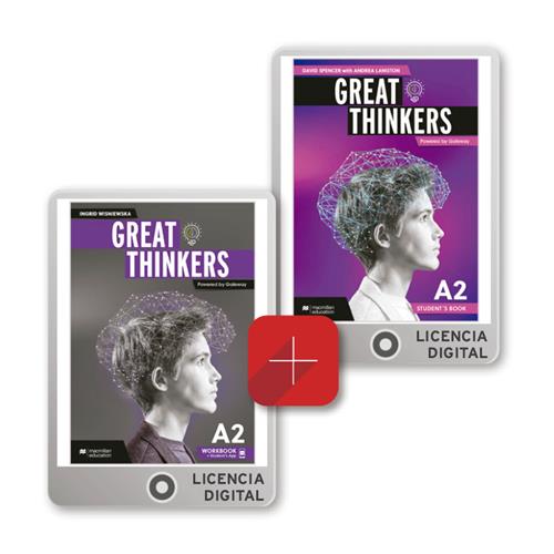 e: GREAT THINKERS A2 Digital Student´s and Digital Workbook