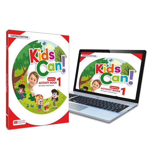 KIDS CAN! 1 Activity Book: cuaderno de actividades de refuerzo versión MAYÚSCULA impreso y digital