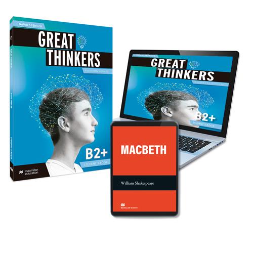 GREAT THINKERS B2+ Student´s book & eReader: libro de texto y versión digital (licencia 15 meses)