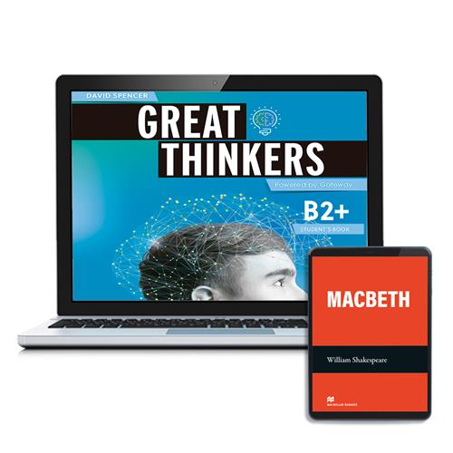 GREAT THINKERS B2+ Student´s book & eReader: libro de texto digital y lectura (licencia 15 meses)