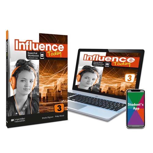 INFLUENCE TODAY 3 Essential Workbook, Competence Evaluation Tracker y Student´s App