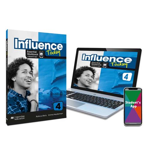 INFLUENCE TODAY 4 Essential Workbook, Competence Evaluation Tracker y Student´s App
