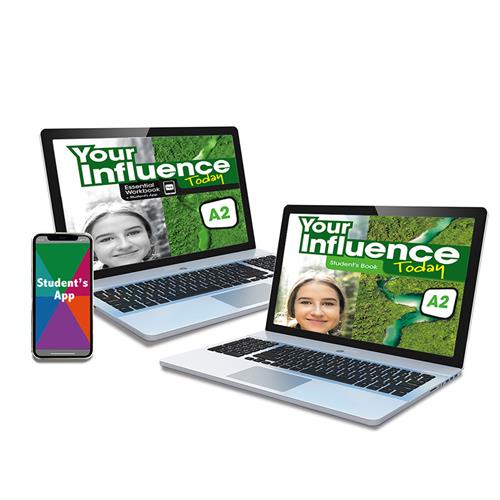 e:  YOUR INFLUENCE TODAY A2 Student´s Book, Workbook & App: libro y cuaderno digital & app