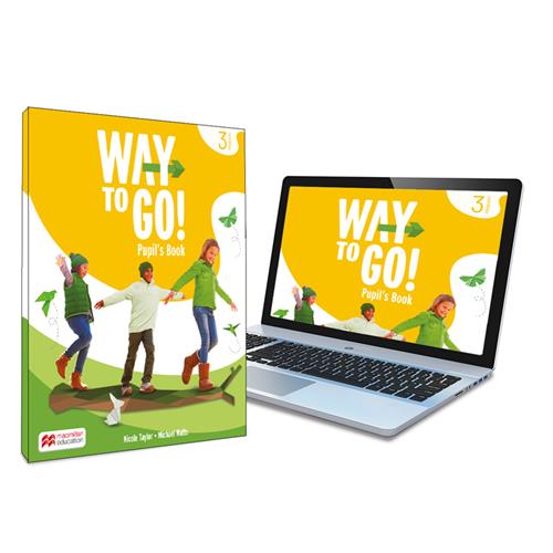 Way to Go! 3 Pupils Book: libro de texto de inglés impreso con acceso a la versión digital