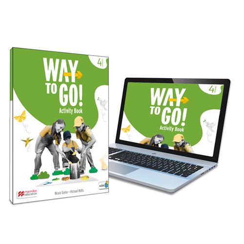 Way to Go! 4 Activity Book: Cuaderno de actividades impreso con acceso a la versión digital
