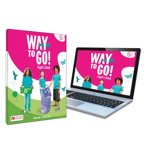 Way to Go! 5 Pupils Book: libro de texto de inglés impreso con acceso a la versión digital