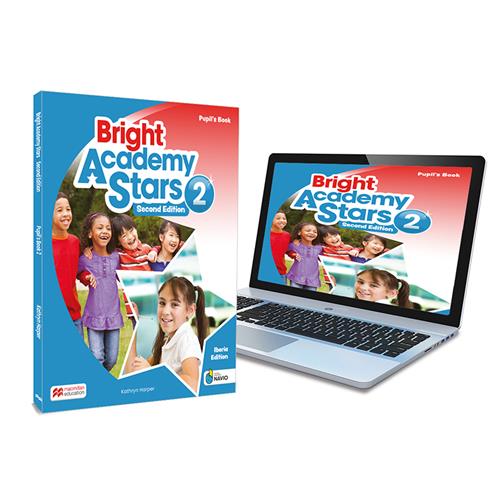 Bright Academy Stars 2 Pupils Book:libro de texto de inglés impreso con acceso a la versión digital
