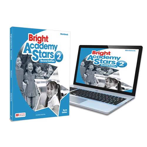 Bright Academy Stars 2 Activity Book:cuaderno de actividades impreso con acceso a la versión digital