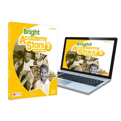 Bright Academy Stars 3 Activity Book:cuaderno de actividades impreso con acceso a la versión digital