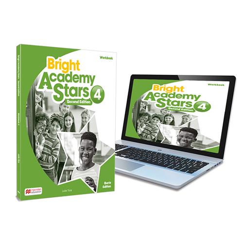 Bright Academy Stars 4 Activity Book:cuaderno de actividades impreso con acceso a la versión digital