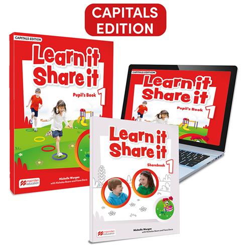 Learn it Share it 1 Pupils Book: Capitals Edition, Sharebook impreso con acceso versión digital