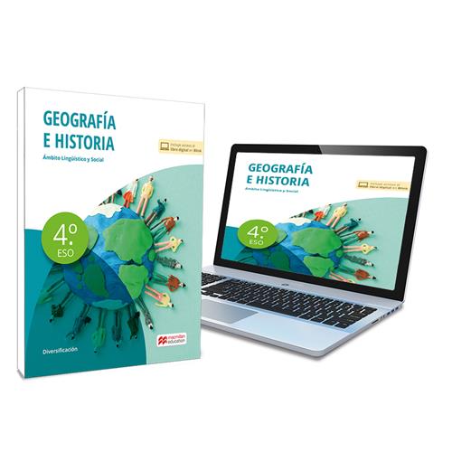 Geografía e Historia 4º - Libro de texto en formato físico de Diversificación Curricular 4º ESO