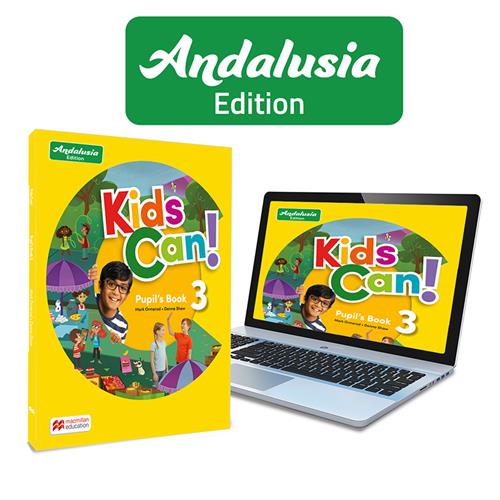 KIDS CAN! Andalucia 3 Pupils Book: libro de texto de inglés impreso con acceso a la versión digital