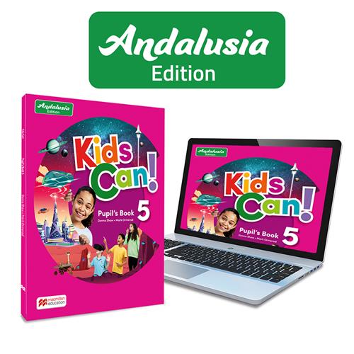 KIDS CAN! Andalucia 5 Pupils Book: libro de texto de inglés impreso con acceso a la versión digital