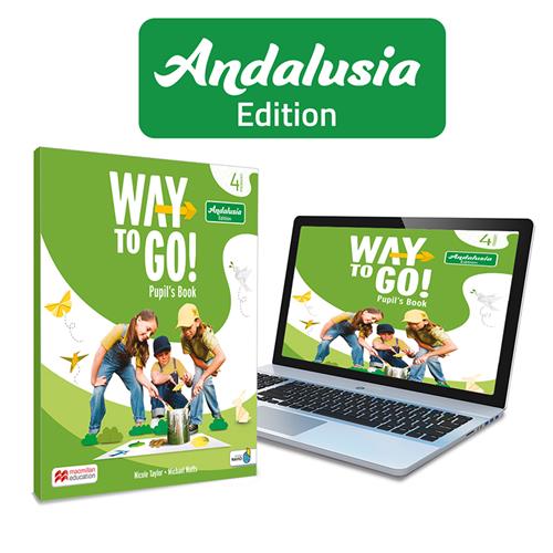 Way to Go! Andalucía 4 Pupils Book: libro de texto impreso con acceso a la versión digital