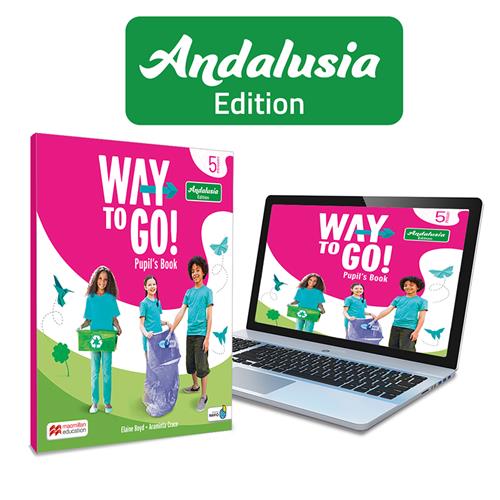 Way to Go! Andalucía 5 Pupils Book: libro de texto impreso con acceso a la versión digital