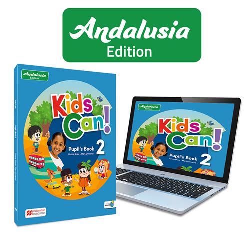 KIDS CAN! Andalucia 2 Pupils Book: libro de texto de inglés impreso con acceso a la versión digital
