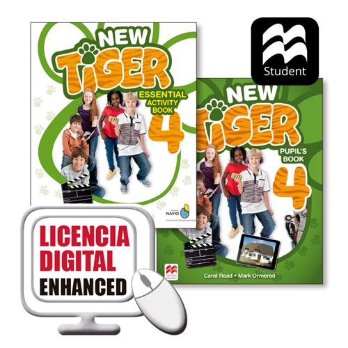 e: New Tiger Enhanced 4 Digital Pupils&Essential Activity Pack